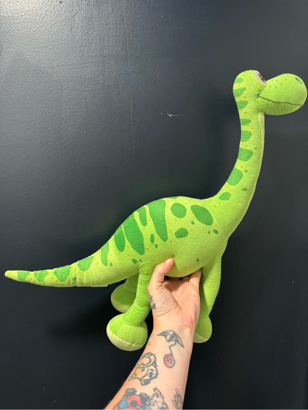 Disney Store Pixar The Good Dinosaur Arlo Plush Green Apatosaurus Stuffed Animal